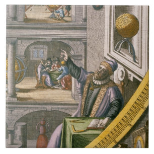 Carreau Tycho Brahe (1546-1601) a vieilli 40, parmi son