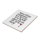 Carreau Typographie Cute Humour à vin (Côté)