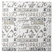 Carreau Typographie de café (Devant)