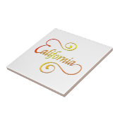 Carreau Typographie de Californie (Côté)