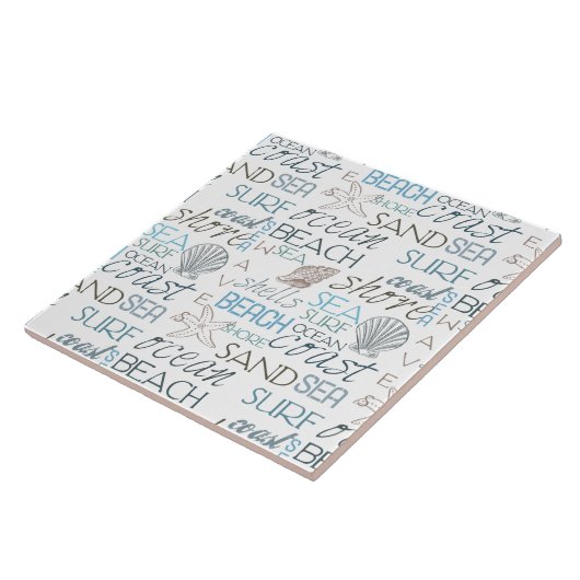 Carreau Typographie de plage (Côté)