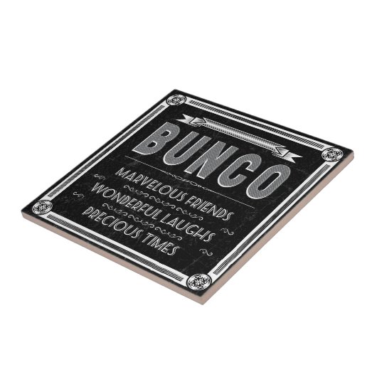 Carreau Typographie Vintage Bunco (Côté)