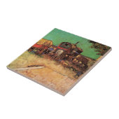 Carreau Tziganes avec caravanes par Vincent van Gogh (Côté)