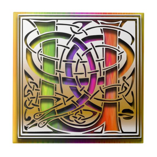 Carreau U Celbow Custom Monogram Tile (Devant)