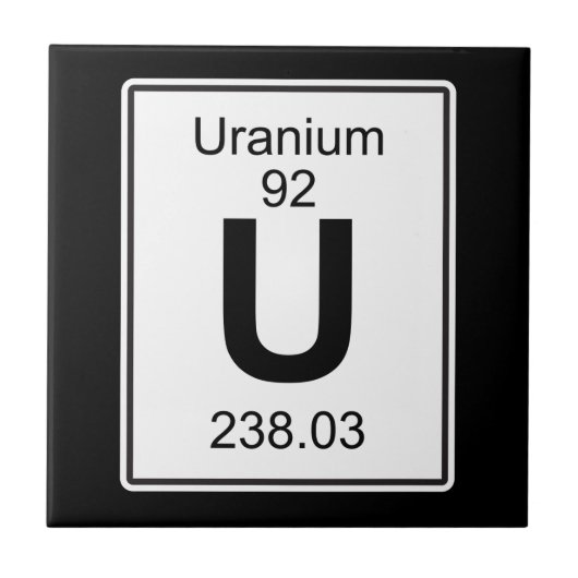Carreau U - Uranium (Devant)