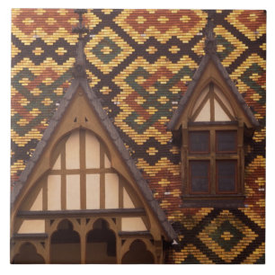 Carreau UE, France, Bourgogne, Cote d'Or, Beaune. Carrelé