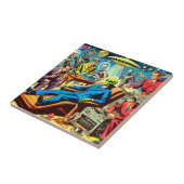 Carreau Ufo Alien Sci-fi Retro Comics (Côté)