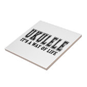 Carreau Ukulélé c'est mode de vie (Côté)