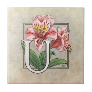 Carreau Ulster Mary Flower Floral Monogram Art