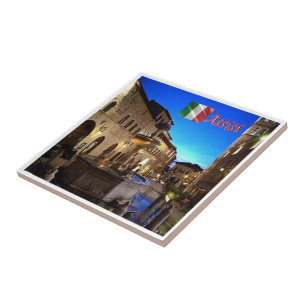 Carreau UMB034 ASSISI, Carré de la mairie, Ombrie,