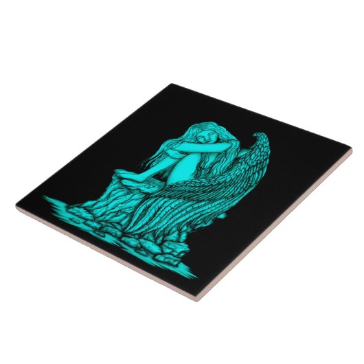 Carreau Un ange endormi sur la pierre (Côté)