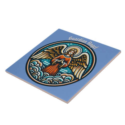 Carreau Un ange gardien priant (Côté)