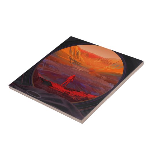 Carreau Un Astronaute Sur Mars (Côté)