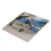 Carreau Un avion de combat de la deuxième guerre mondiale (Côté)