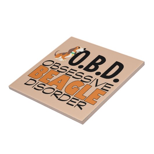 Carreau Un Beagle drôle observé (Côté)