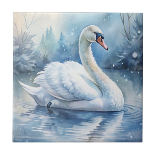 Carreau Un Beau Cygne (Devant)