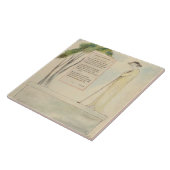 Carreau Un berger lisant l'épitaphe, de l'élégie écrite (Côté)