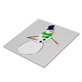 Carreau un bonhomme de neige (Côté)