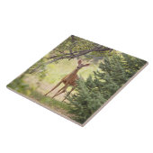 Carreau Un cerf solitaire (Côté)