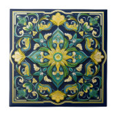 Carreau 💛 💚 💙 Un Chef-D'Oeuvre Azulejo Unique (Devant)