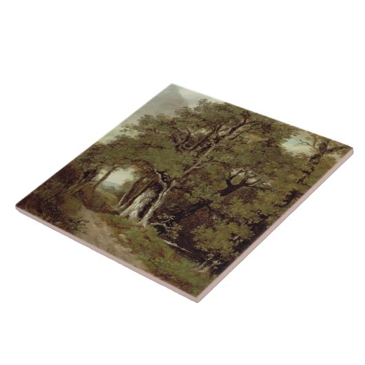 Carreau Un chemin boisé (Côté)