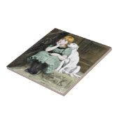 Carreau Un chien qui adore la peinture victorienne (Côté)