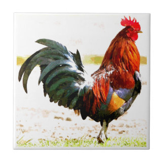 Carreau Un coq