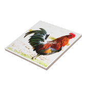 Carreau Un coq (Côté)