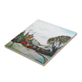 Carreau Un croquis du village britannique idyllique (Côté)