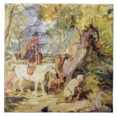 Carreau Un croquis pour des "forestiers égrappant des (Devant)