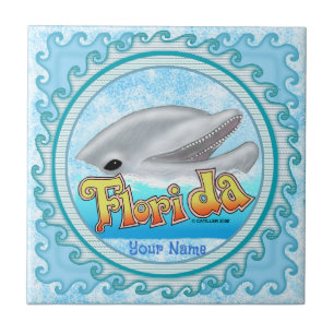 Carreau Un dauphin de Floride