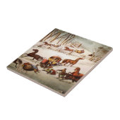 Carreau Un déversement sur la tuile de neige (Côté)