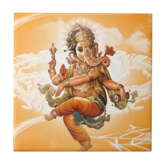 CARREAU UN DIEU INDOU DE GANESH (Devant)