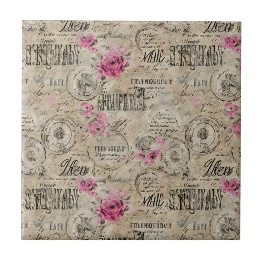 Carreau Un Ephémère français série 24 (Devant)