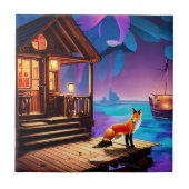 Carreau Un Fox assis devant le Cabine-47567 (Devant)