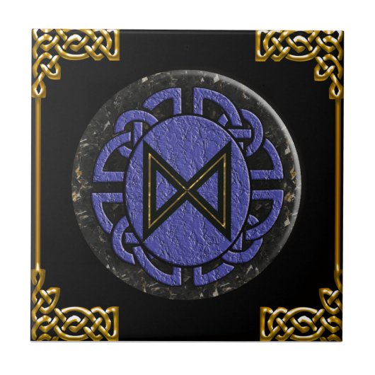 Carreau un futhark plus ancien de "dagaz" (Devant)