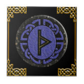 Carreau un futhark plus ancien de "thuraz" (Devant)