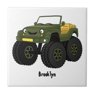 Carreau Un Green Monster truck
