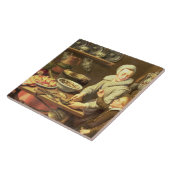 Carreau Un intérieur de cuisine (Côté)