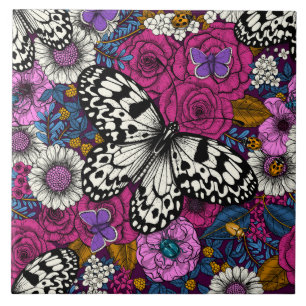 Carreau Un jardin coloré II