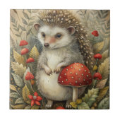 Carreau Un joli hérisson en forêt (Devant)