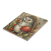 Carreau Un joli hérisson en forêt (Côté)