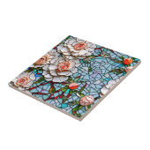 Carreau Un Joli Modèle Floral De Faux Mosaïque (Côté)