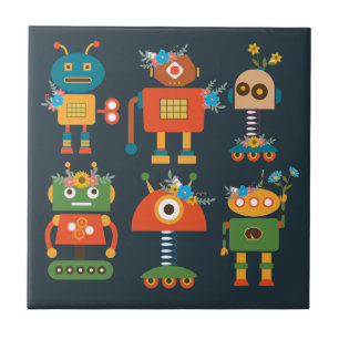 Carreau Un joli robot design pour enfants