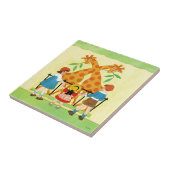 Carreau Un jour au zoo (Côté)