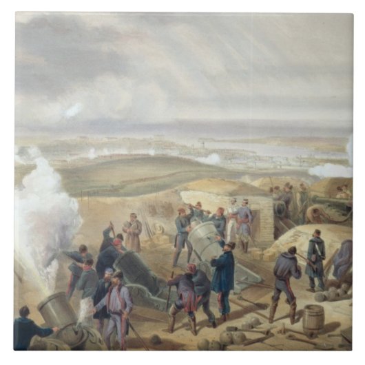 Carreau Un jour chaud dans les batteries, plat 'de Seat o (Devant)