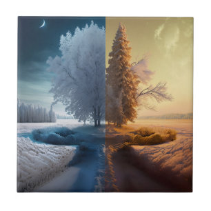 Carreau Un jour en hiver