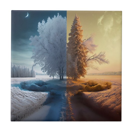 Carreau Un jour en hiver (Devant)