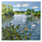 Carreau Un lac de Long Island, art, (Devant)