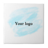 Carreau Un logo personnalisé simple et élégant ici compagn (Devant)